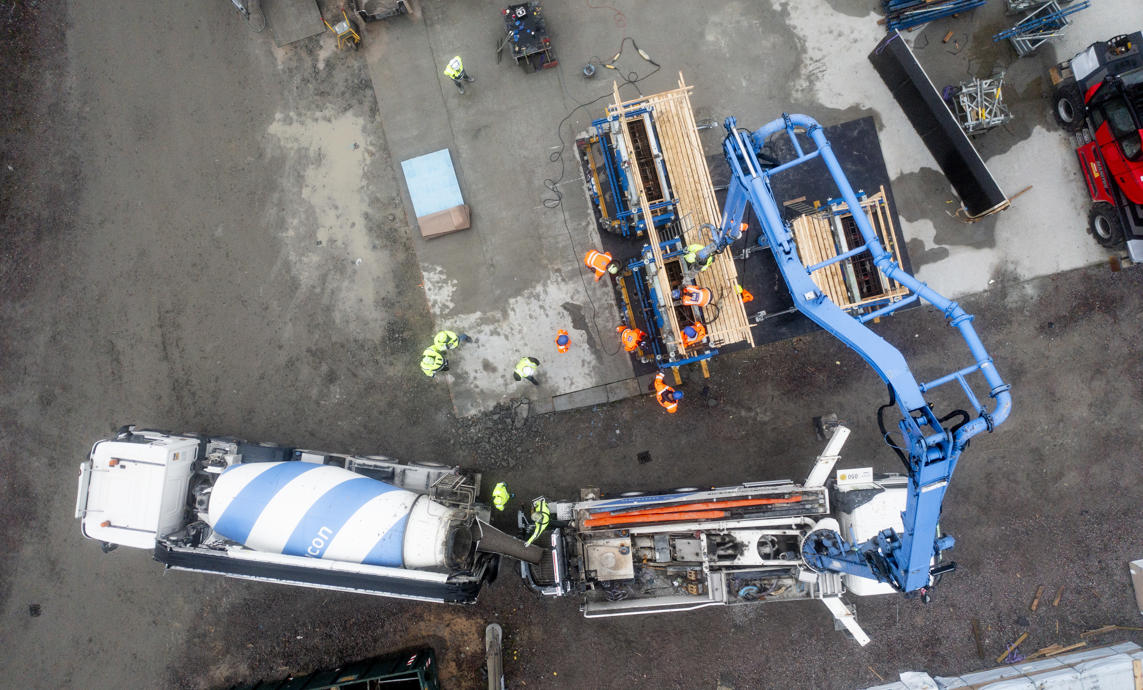 Fehmarnbelt project tests CO2-reduced concrete of the future