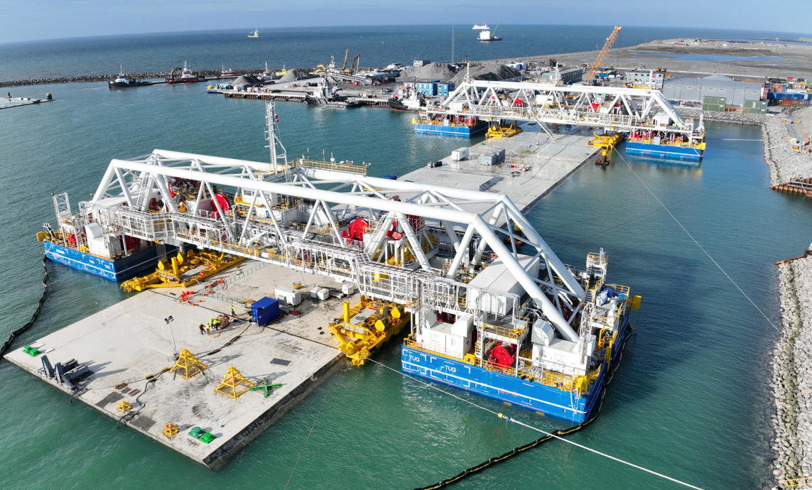 Femern-entreprenør afprøver specialfartøj inden tunnelbyggeri