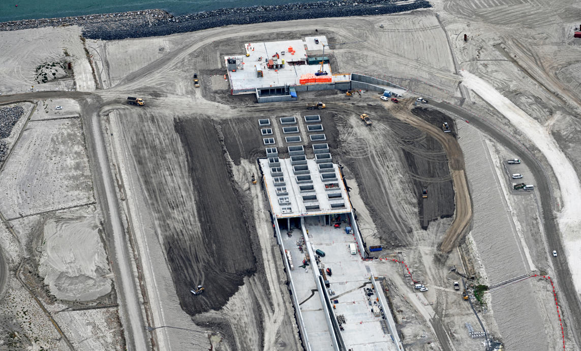 Dänisches Tunnelportal wird fertiggestellt