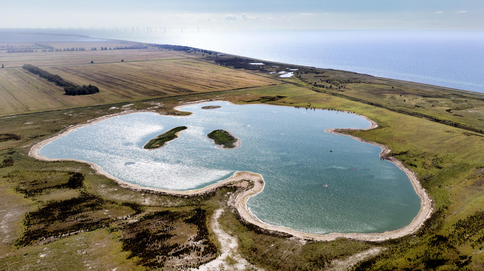 The replacement lake Lungholm Sø which replaces the former Strandholm Sø